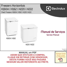 Manual De Serviço Freezer Electrolux H160, H162, H220, H222