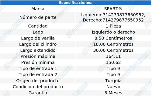 Amortiguador Cajuela Izq O Der Audi S4 05-08 Spart Foto 2