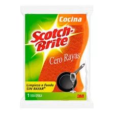 Fibra Esponja `scotch-brite Cero Rayas Mas Espuma Con 12 Pzs