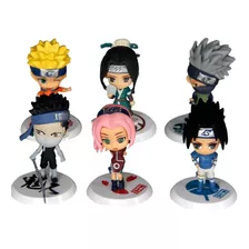 6 Pack Anime Naruto 7 Cm Pvc Figuras De Ação