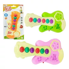 Brinquedo Para Bebês Mini Guitarra Musical Divertido Full Cor Variado