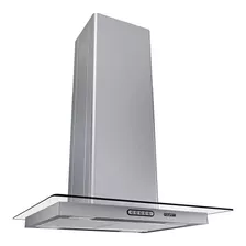 Coifa Ilha 60cm Vidro Reto Fogatti Inox 110v