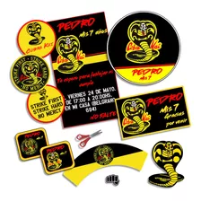 Kit Imprimible Cobra Kai Personalizado Candybar