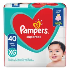 Fraldas Pampers Xg