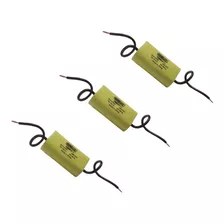 Capacitor Ventilador 2 Uf Corilux Amarillo Pack X3 