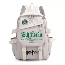 Mochila Estampada Con Cuatro Insignias De Harry Potter, Mate