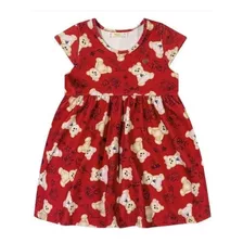 Vestido Ursinho Verão - Roupa Infantil Menina