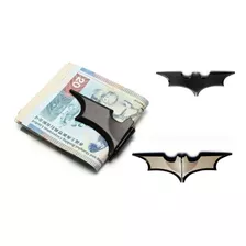 Clip Billetes Magnético Batman Plegable Sujetar Negro Gris E