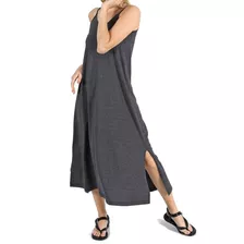 Vestido Largo Verano Mujer Informal Tirita Liso Maxi Vestido