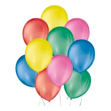 10 Pct Balões Bexiga Pic Nº 9 Liso C/ 50un - Consulte Cores