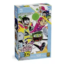 Quebra Cabeça 100 Peças Teen Titans Go Grow