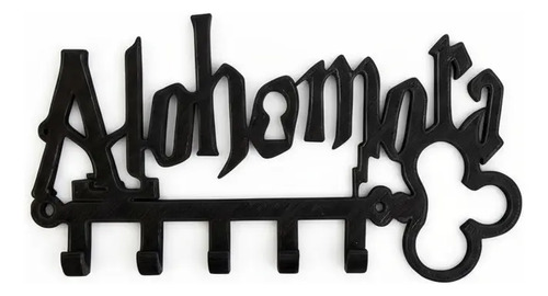 Porta Llaves Alohomora Harry Potter Llavero Regalo 5 Llaves Negro