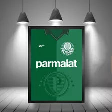 Quadro Com Moldura Camisa Palmeiras 1997 Parmalat 24x32cm