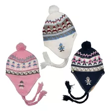 Combo Gorros Infantil 6 Unidades Invierno Promoción 2107