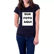 Camiseta Baby Look Personalizada Estampa Com Sua Foto Aqui