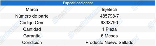 Filtro Combustible 43960 6cil 3.0l 99-03 Injetech 8234448 Foto 2