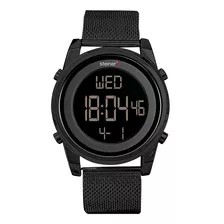 Reloj Digital De Dama Diseño Tejido Acero Inox Steiner 28 Mm