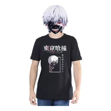 Camiseta Kaneki Ken Tokyo Ghoul Anime Suspense 100% Algodão