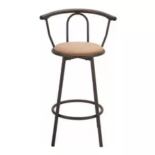 Silla Alta De Bar Giratoria Silla Para Bar Alta Premium Color Cafe