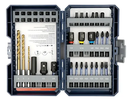 Set Kit Bremen Puntas Tubos Impacto Mechas 40pz 7877 Dgm