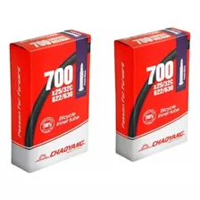 2x Camara Chaoyang 700x25/32 Valv Presta 60mm Speed Bike 