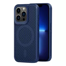 Capa De Dissipação Azul Escuro Para iPhone 13 Pro