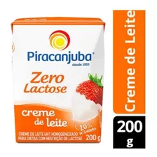 Creme De Leite Piracanjuba Zero Lactose 200g C/12 Unid 