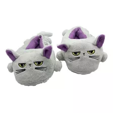 Pantuflas Cresko Gatitos Niños Talle 32 Interior Violeta