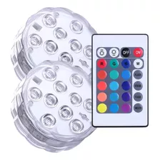 Iluminação Piscina Led Colorido Alto Alcance Submerso 2un 