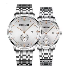 Relojes De Cuarzo Chenxi Calendar Para Pareja, 2 Unidades