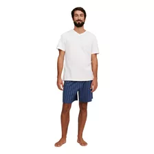 Pijama Curto Masculino Com Samba Canção - Hering - 76wx