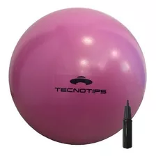 Pelota Pilates Yoga Funcional Tecnotips® 65cm + Inflador Color Rosa