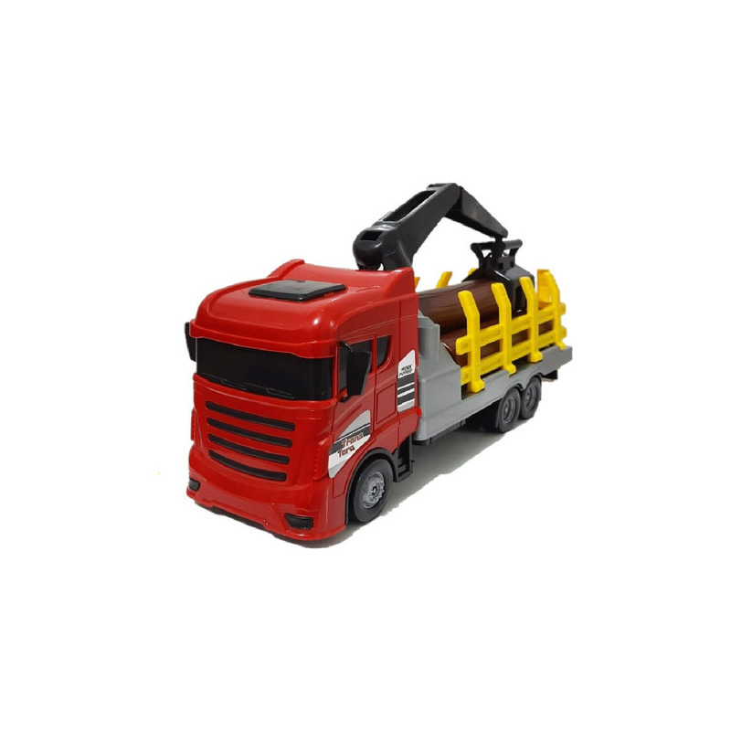 Carreta Bitrem Scania Boiadeiro Madeira Brinquedo 7eixo