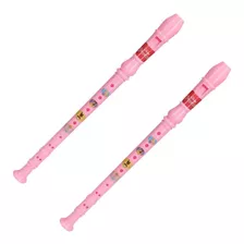 Brinquedo Infantil Flauta Doce Soprano Disney Princesas 2 Pç