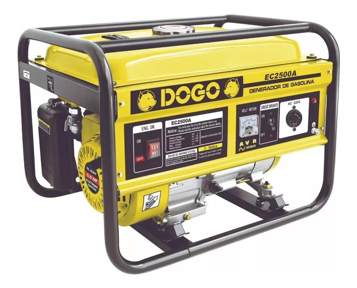 Generador Portátil Dogo Ec2500a 2300w Monofásico Con Tecnología Avr 220v