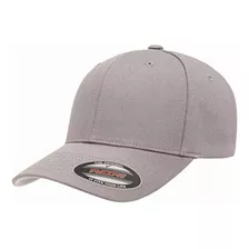 Flexfit Gorra Ajustada De Sarga De Algodon Gris Small-medium