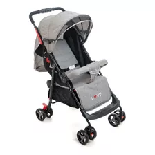 Cochecito De Paseo Love Rider 123 Gris Con Chasis Color Negro