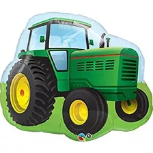 Globo Metalico Grande De Tractor Granja 85 Cms Fiesta 