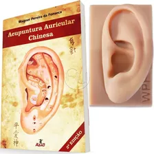 Orelha De Silicone E Livro Acupuntura Auricular Chinesa