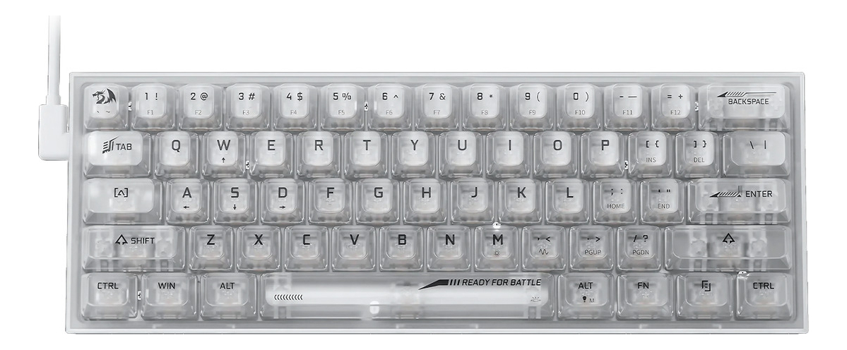 REDRAGON FIZZ CLEAR K617CT-RGB SW CRYSTAL LINEAR