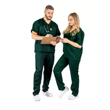 Pijama Cirúrgico Scrub Feminino Enfermagem Bordado Grátis