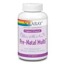 Solaray Baby Me Now Forma Prenatal Multi Orig 150 Unidades