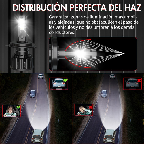 28000lm Kit De Focos Led 9003 H4 Para Toyota Haz Alto Y Bajo Foto 7