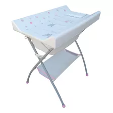 Catre De Baño C/ Cambiador Bebe Plegable Bañera Mega Baby