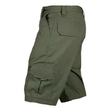 Bermuda Masculina Hunter Tática Ripstop Cargo Bélica Verde