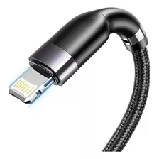 Cabo Carregador Turbo Para iPhone X 11 12 13 Reforçado Metal