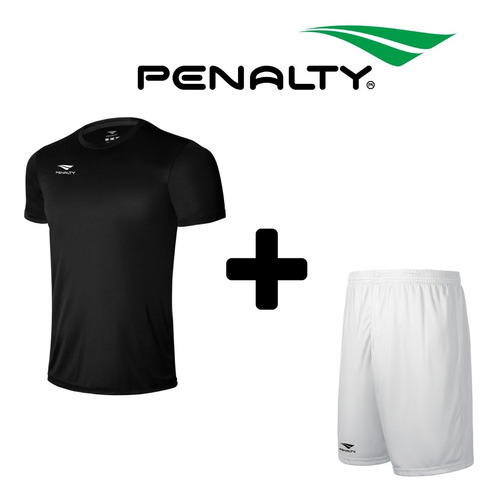 Kit Camiseta E Calção Conjunto Futebol Academia Penalty 