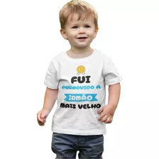 Camiseta Fui Promovido A Irmão Mais Velho Infantil