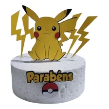 Topo De Bolo Pikachu 3d 12cm - T Santos Artes