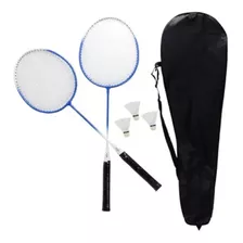 Kit Badminton Com 2 Raquetes E 3 Volantes Pista E Campo